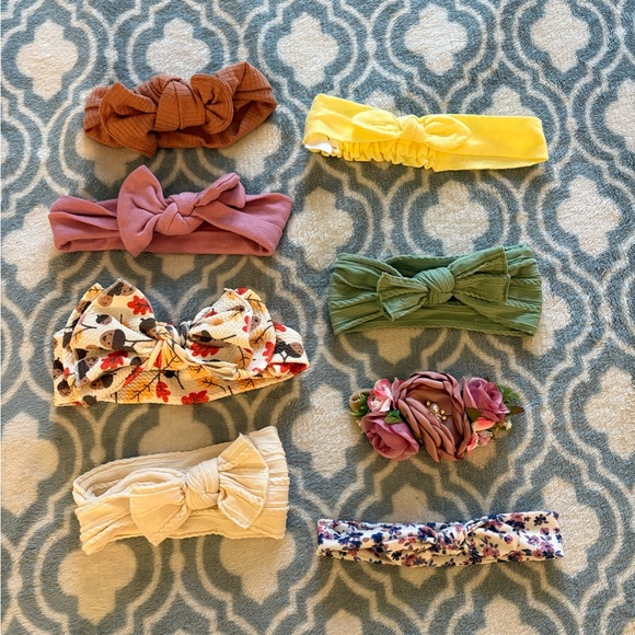 Lot of 22 Baby Girl’s Bow Headbands - Picture 2 of 4